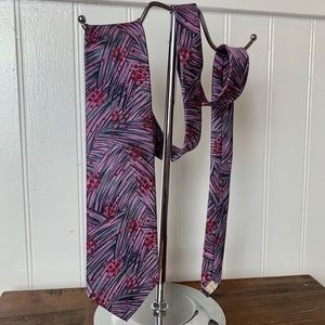 Paris Pierre Balmain Men's Purple Tie 100% Silk